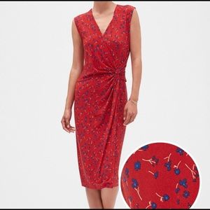 NEW Banana Republic Floral Midi Dress Petite XXS